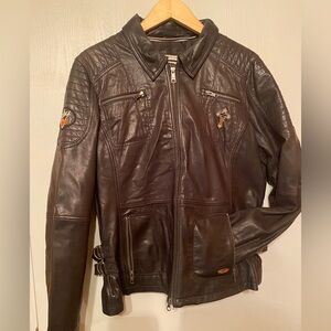 Women’s Black Harley Davidson Leather Jacket